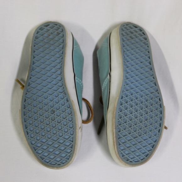 Vans Authentic Skater Sneaker Turquoise & Leather - Picture 5 of 6